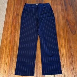 Jones & Co Blue Pin Stripe Stretch Pants Size XS